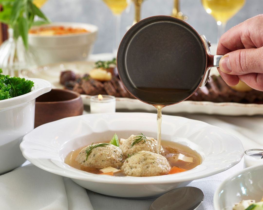 matzo ball soup at boulud sud