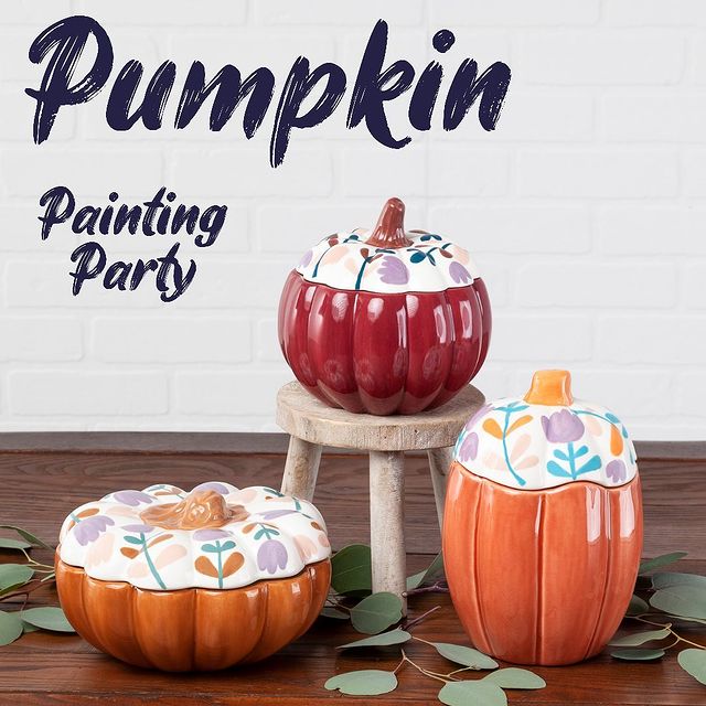 pumpkin painting promo photo from color me mine