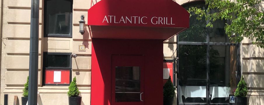 outside awning at Atlantic Grill