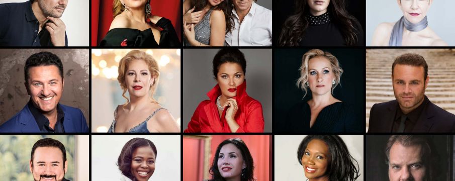 different headshots of opera singers