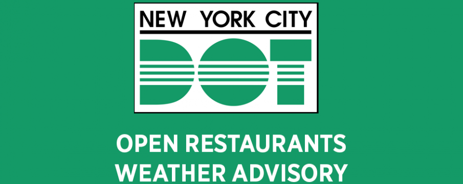 Open Restaurants Weather Advisory 