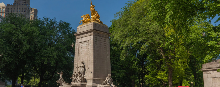 the Maine Monument at Merchant's Gate