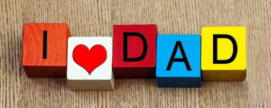 blocks that say i heart dad