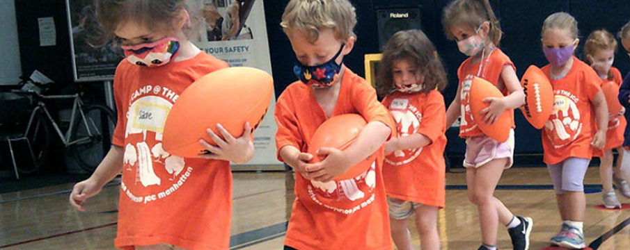 kids participating in camp