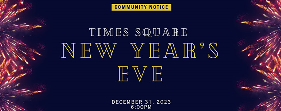 New Year’s Eve Community Notice 2023 