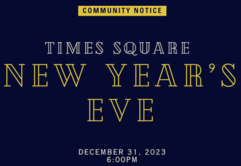 New Year’s Eve Community Notice 2023 