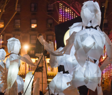 A Gamechanging Lighting Display in Lincoln Square