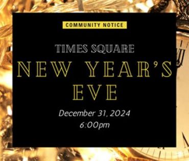 New Year’s Eve Community Notice 2024