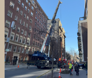 Crane Operations on W 64th Street