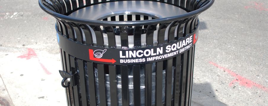 Missing: Two Lincoln Square BID Trash Receptacles