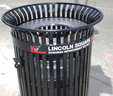 Missing: Two Lincoln Square BID Trash Receptacles