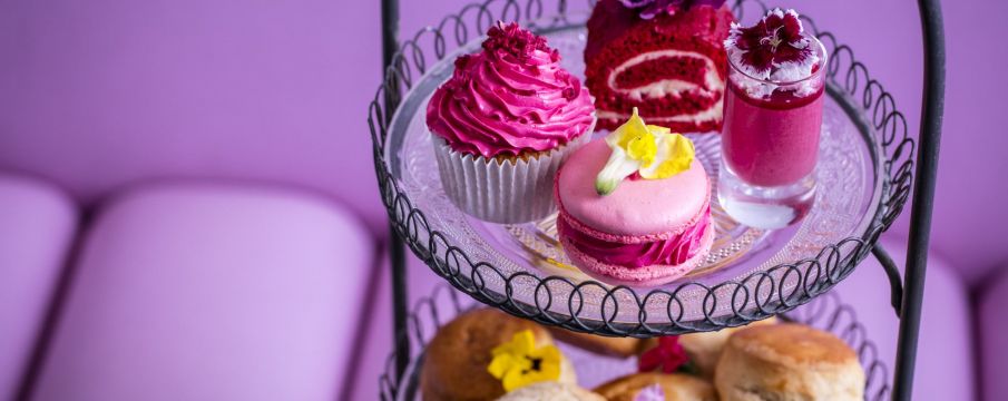 Pink Afternoon Tea at Bluebird London